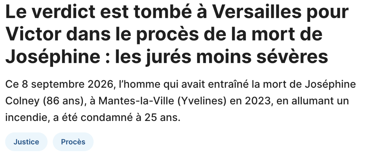 Second extrait de l’article consacré au verdict du procès de Victor P.