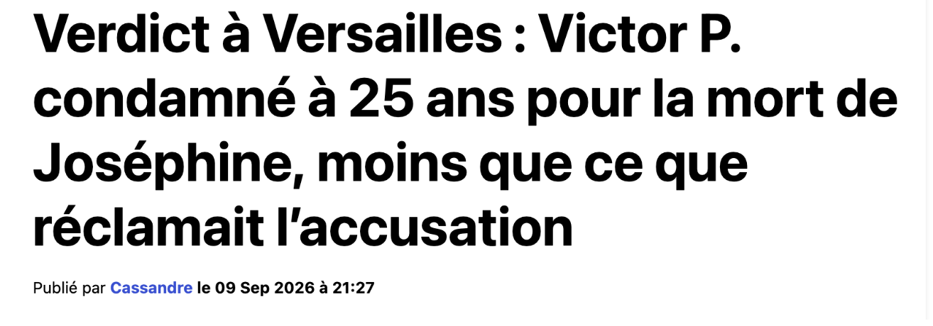 Le Tribunal du Net - procès de Victor P.
